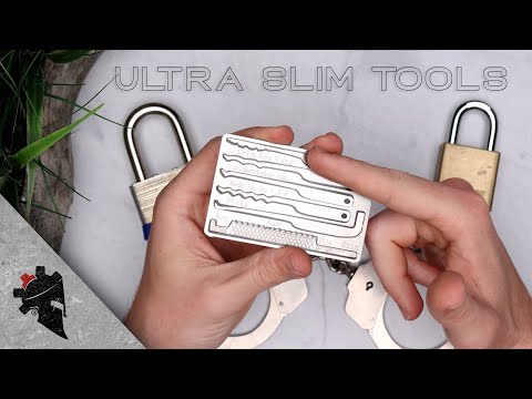 The Grim Workshop Lock Pick Card is a credit card lock pick set that fits in your wallet, offering a discreet and durable lock pick multi-tool with versatile picks, making it the ultimate lock pick credit card for everyday carry.