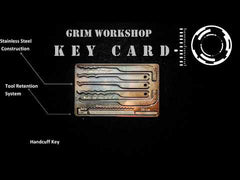 The Grim Workshop Lock Pick Card is a credit card lock pick set that fits in your wallet, offering a discreet and durable lock pick multi-tool with versatile picks, making it the ultimate lock pick credit card for everyday carry.