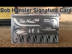 Bob Hansler Signature Survival Card the best credit card survival tool a 22 in 1 survival card that contains a small survival kit