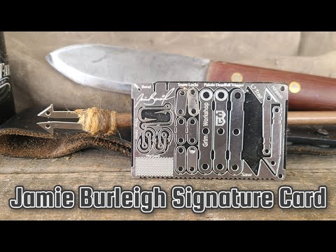 Jamie Burleigh Survival Trapping Kit and trap tool survival card multi tool