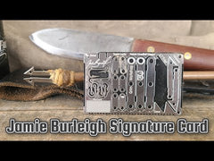 Jamie Burleigh Survival Trapping Kit and trap tool survival card multi tool