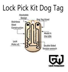 Lockpick Kit Dog Tag Tool Necklace-Grimworkshop-bugoutbag-bushcraft-edc-gear-edctool-everydaycarry-survivalcard-survivalkit-wilderness-prepping-toolkit