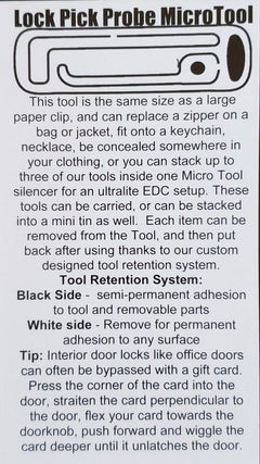 individual lock picks 2 in 1 lock pick tool for a pocket urban survival kit