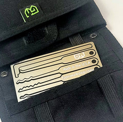 Lock Pick Card Wallet Lock Pick Set | Wallet lock picking set with a credit card lock pick set