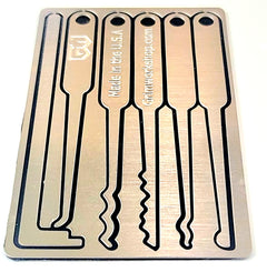 Lock Pick Card Wallet Lock Pick Set | Wallet lock picking set with a credit card lock pick set