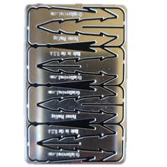 surf and turf arrow card with small game arrows and bow fishing arrows