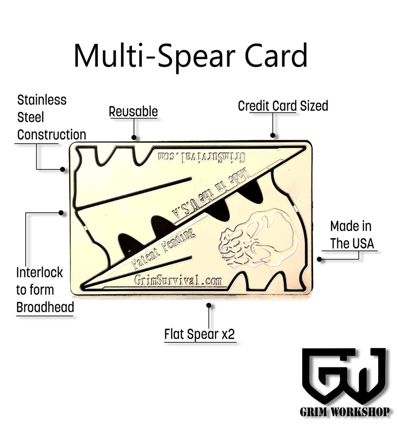 survival Spearhead that contains two spears for hunting or survival spearhead.