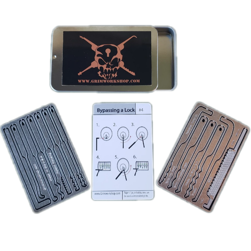 Lock Pick Pocket Set with escape and evasion kit EDC Urban Survival Kit