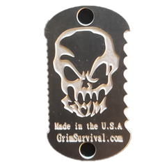 The Survival Saw Necklace, pocket saw and bushcraft saw tag