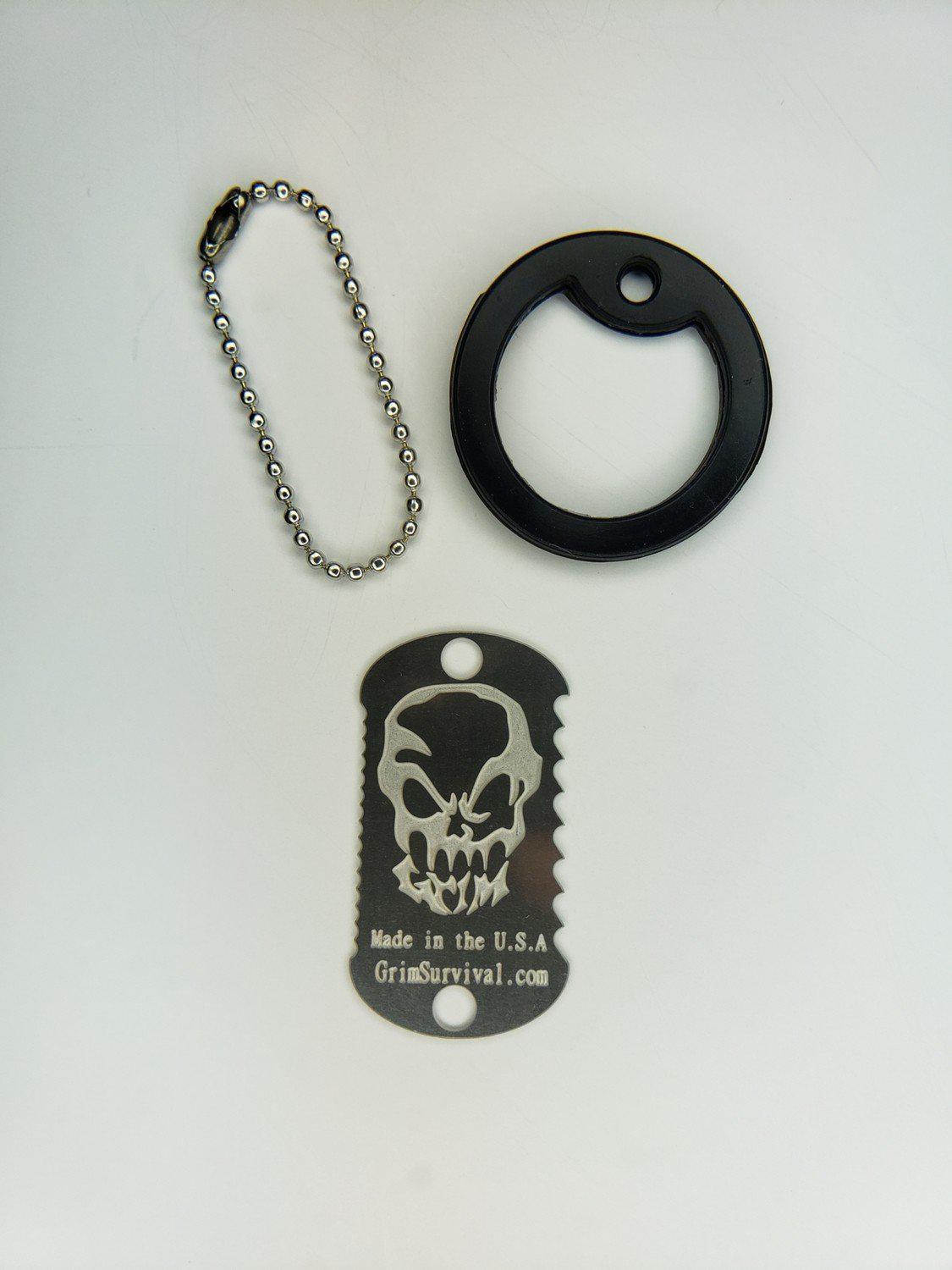 The Survival Saw Necklace, pocket saw and bushcraft saw tag