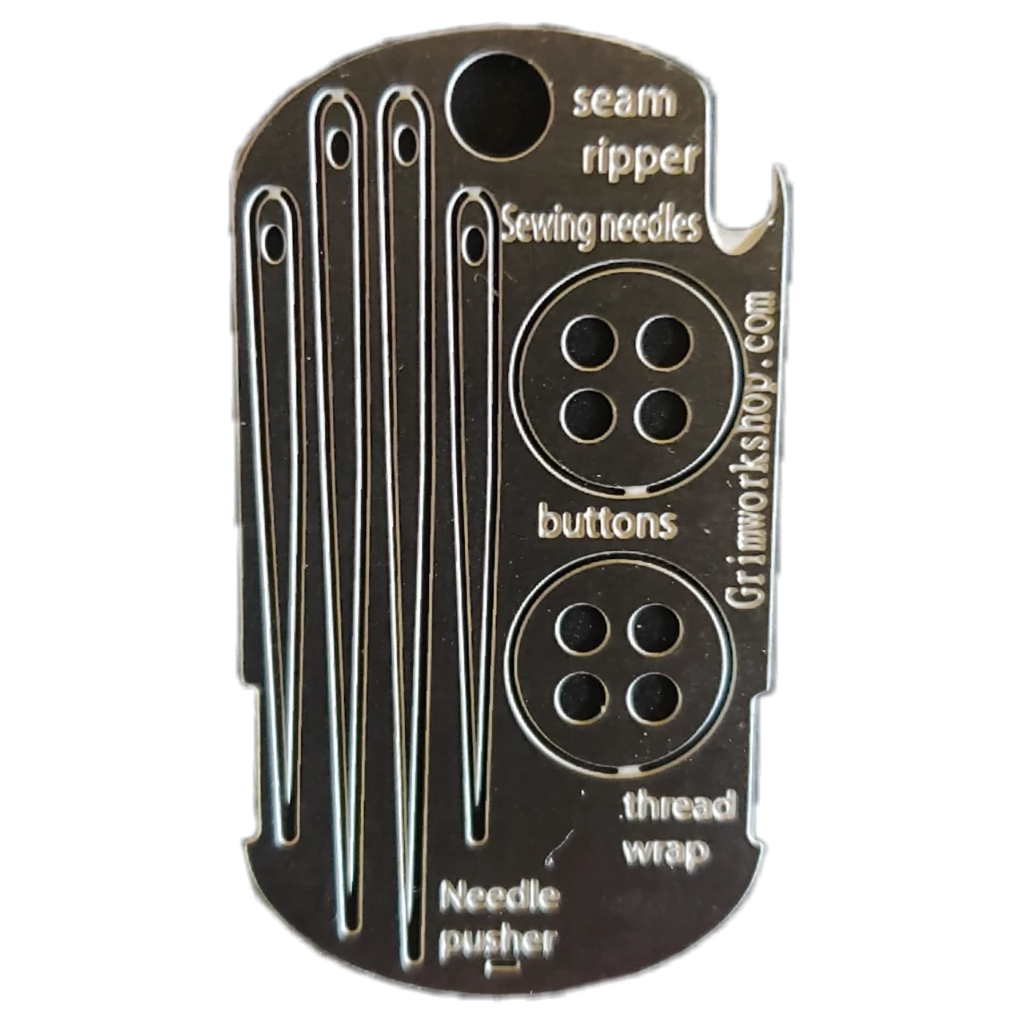 sewing necklace the edc sewing kit. An edc repair kit for survival and more.