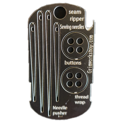 sewing necklace the edc sewing kit. An edc repair kit for survival and more.