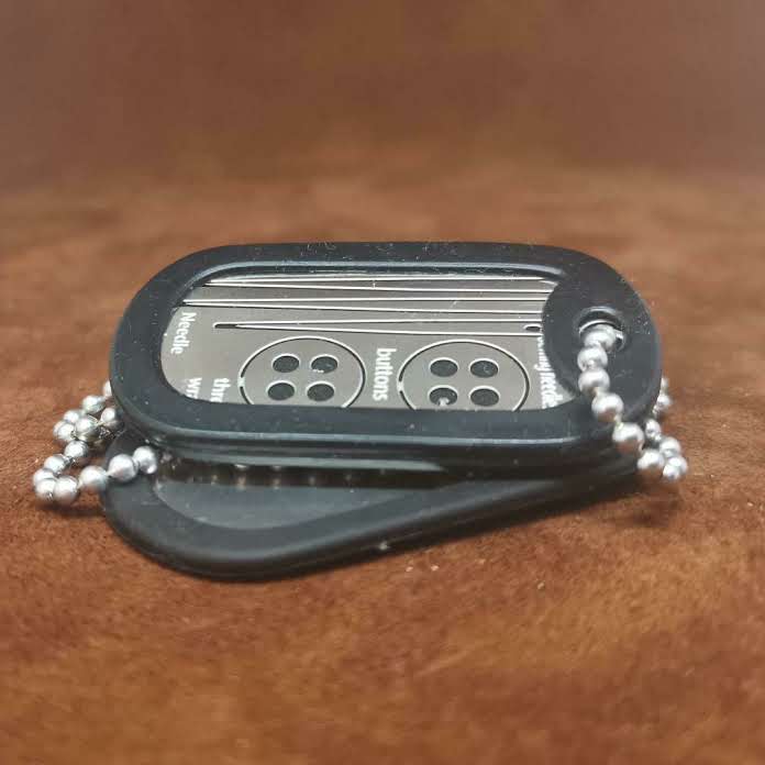 sewing necklace the edc sewing kit. An edc repair kit for survival and more.