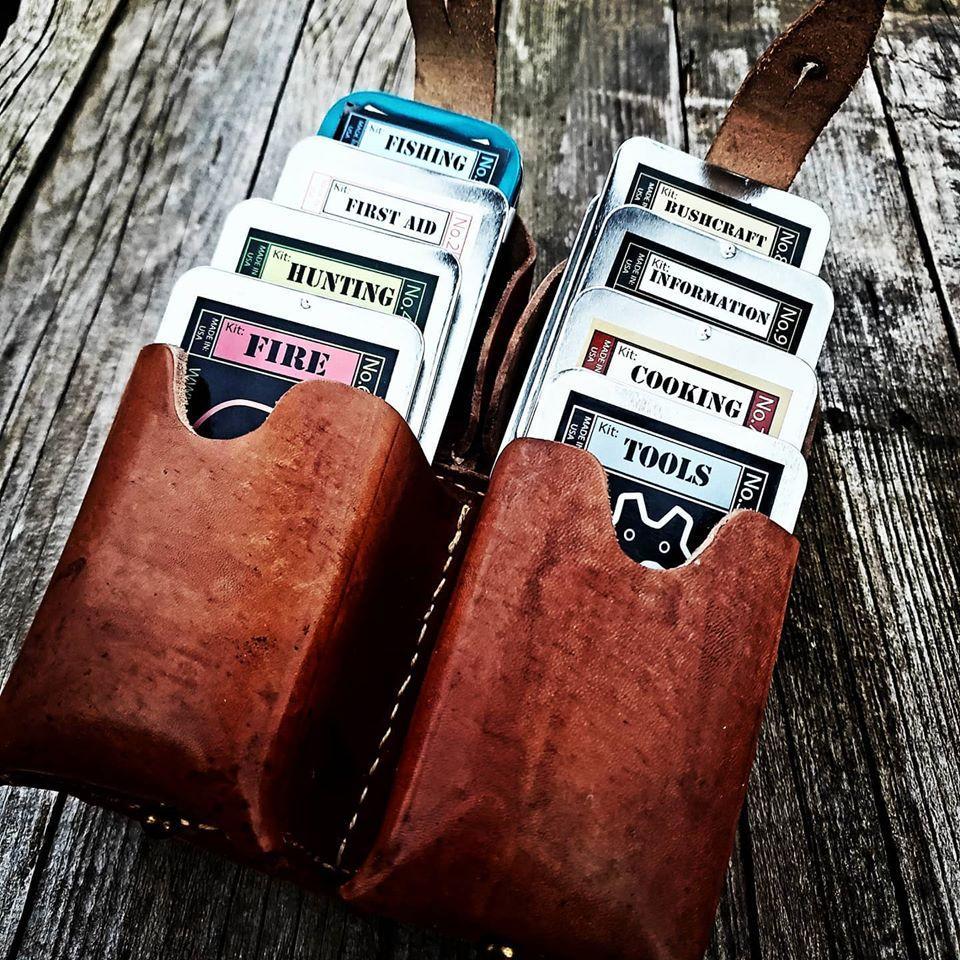 tobacco tin survival kit Tiny Kit: Rectangle and Grims tins are all about compartmentalizing and compacting Slim Steel Pocket Tin |