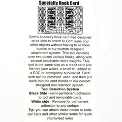 Specialty Hook Fishing Survival Card