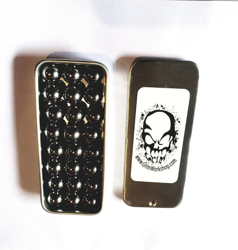 Steel Shot with Holder Tin-Grimworkshop-bugoutbag-bushcraft-edc-gear-edctool-everydaycarry-survivalcard-survivalkit-wilderness-prepping-toolkit