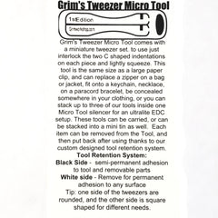Tweezer Micro Tool Pointed Tip-Grimworkshop-bugoutbag-bushcraft-edc-gear-edctool-everydaycarry-survivalcard-survivalkit-wilderness-prepping-toolkit