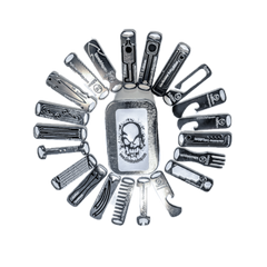 Micro edc tool kit with a micro tool box of 21 tiny tools