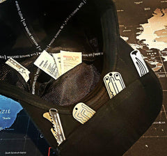 Wazoo Cache Cap 6 Hidden Pocket Hat with pocket, edc hats with pockets and camping hat